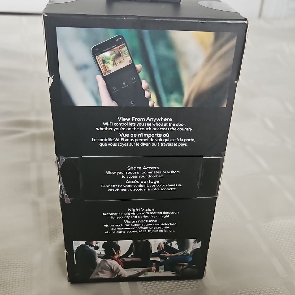 HOST PICK Geeni Doorpeek Smart Wi-Fi Doorbell - Black - Picture 12 of 16